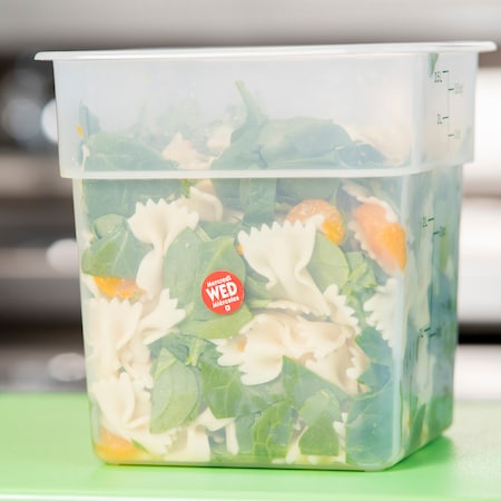 National Checking .75" Circle Trilingual Removable Red Wednesday Label, PK2000 R7503R